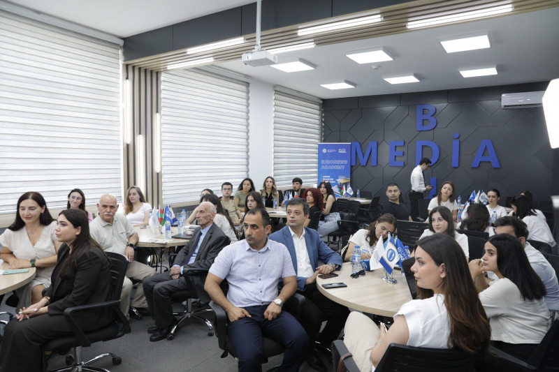 BDU-da MEDİA-nın  təşkilatçılığı ilə “Euronews Academy” beynəlxalq tədris proqramına start verilib