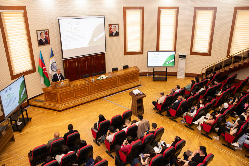 “Azərbaycan Dəmir Yolları” QSC BDU tələbələri üçün infosessiya keçirib