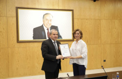 BDU-da Everesti fəth edən azərbaycanlı alpinist Vəfa Musayeva ilə görüş