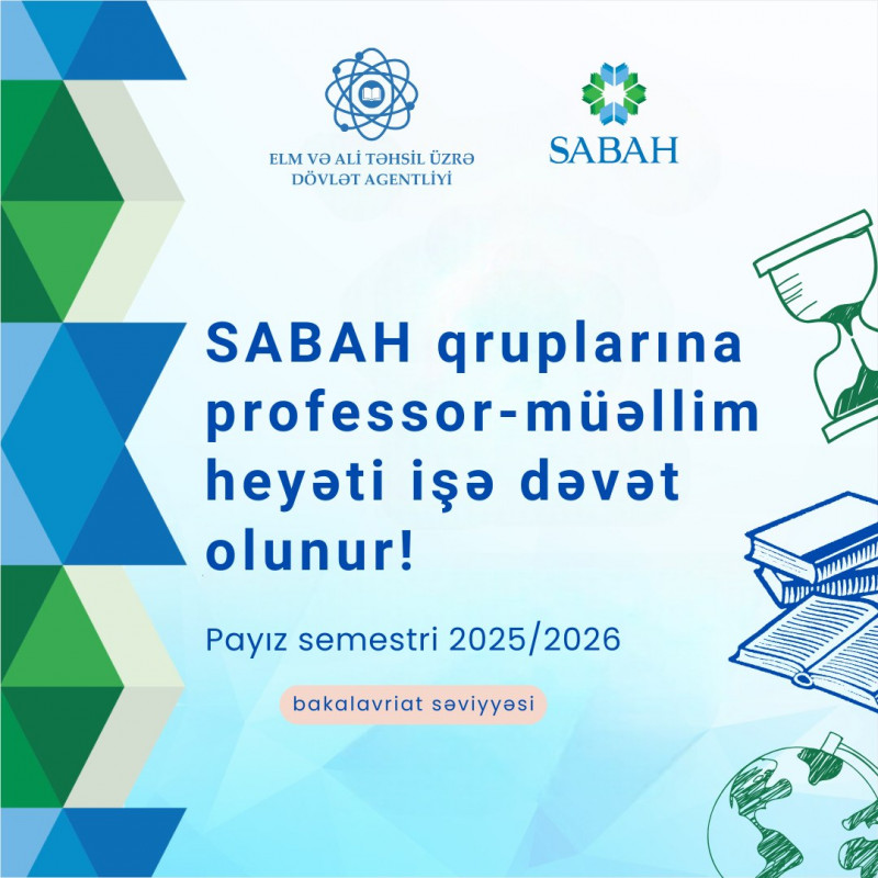 BDU-nun SABAH qruplarında işləmək istəyənlərin nəzərinə!