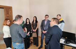 BDU-nun nümayəndə heyəti Türkiyənin Ankara Sosial Elmlər Universitetində