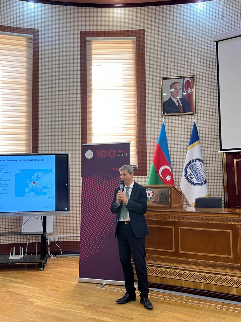 BDU tələbələri DAAD-ın təqaüd proqramları barədə məlumatlandırılıblar