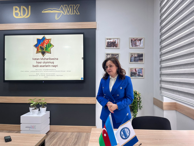 BDU-da Vətən müharibəsinə həsr olunmuş bədii əsərlərin nəşri ilə bağlı təhlillər aparılır