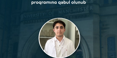 BDU-nun magistrantı Mançester Universitetinin doktorantura proqramına qəbul olunub