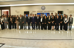 XİN-in xüsusi tapşırıqlar üzrə səfiri Elşad İskəndərov BDU tələbələri ilə görüşüb