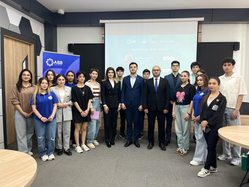 Azərbaycan Beynəlxalq Bankı BDU tələbələri üçün “Yaşıl maliyyə və ESG amilləri” adlı təlim keçirib