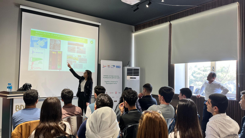 BDU tələbələri “bp Azərbaycan”ın fəaliyyət istiqamətləri barədə məlumatlandırılıb