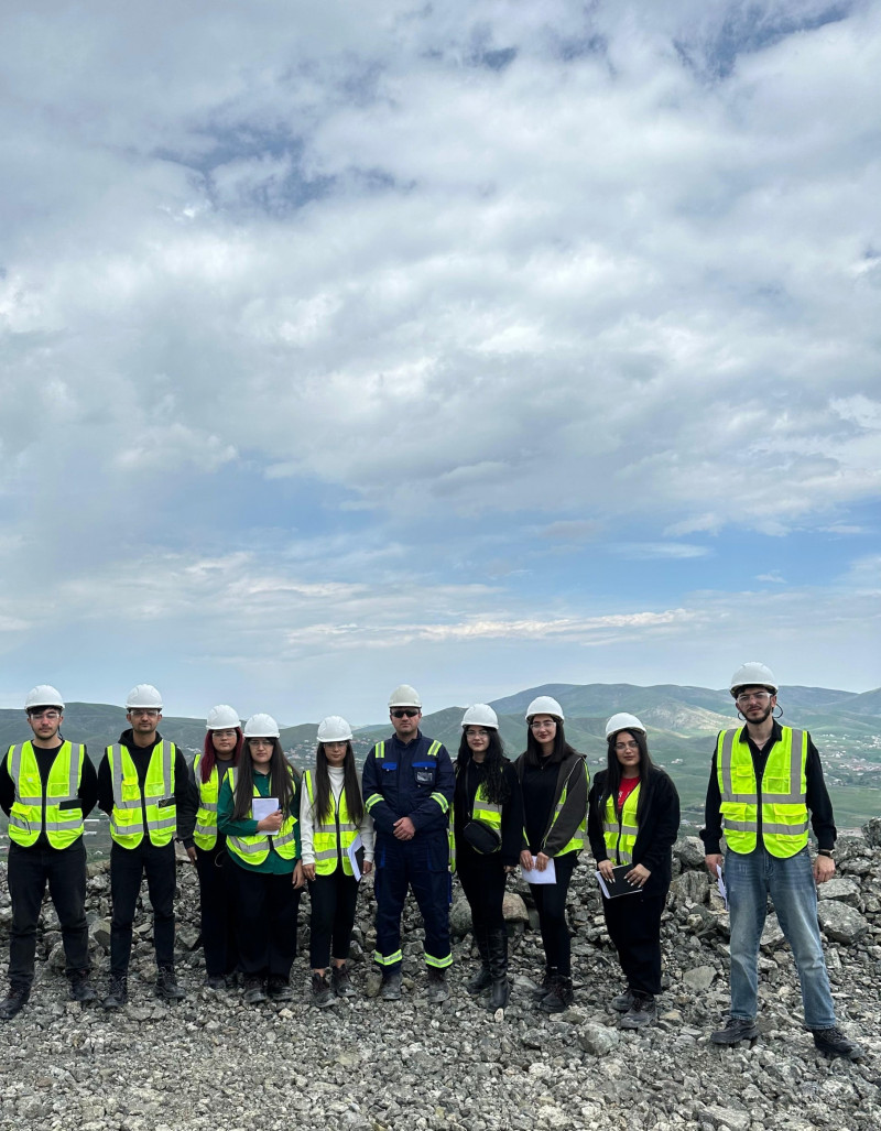 BDU-nun Geologiya fakültəsinin tələbələri “Azerbaijan International Mining Company”də istehsalat təcrübəsində