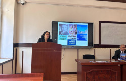 BDU-da özbək yazıçısı Adil Yaqubovun “Uluğbəy xəzinəsi” romanının təqdimatı keçirilib