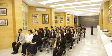 Milli Məclisin üzvü Pərvin Kərimzadə BDU-da "Azərbaycan müstəqillik illərində: Qurtuluşdan zəfərə" mövzusunda mühazirə deyib