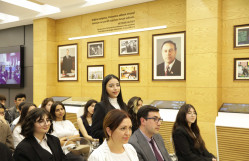 Milli Məclisin üzvü Pərvin Kərimzadə BDU-da "Azərbaycan müstəqillik illərində: Qurtuluşdan zəfərə" mövzusunda mühazirə deyib