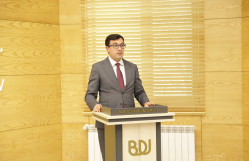 Milli Məclisin üzvü Nigar Məmmədova BDU-da "Gənclər Heydər Əliyev ideyalarının daşıyıcısıdır" mövzusunda mühazirə deyib