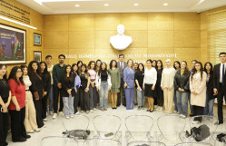 Milli Məclisin üzvü Nigar Məmmədova BDU-da "Gənclər Heydər Əliyev ideyalarının daşıyıcısıdır" mövzusunda mühazirə deyib