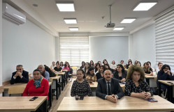 Əqli Mülkiyyət Agentliyinin kitabxanasının direktoru BDU-da ustad dərsi keçib