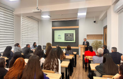 Əqli Mülkiyyət Agentliyinin kitabxanasının direktoru BDU-da ustad dərsi keçib