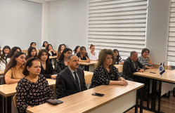 Əqli Mülkiyyət Agentliyinin kitabxanasının direktoru BDU-da ustad dərsi keçib