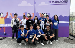 BDU tələbələri “Bakı Marafonu 2025”in xüsusi medalları ilə təltif olunublar