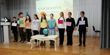BDU-nun Coğrafiya fakültəsi 200 nömrəli məktəb-liseydə “Coğrafiya - sirli bir dünya” adlı tədbir təşkil edib