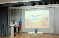 BDU-nun Coğrafiya fakültəsi 200 nömrəli məktəb-liseydə “Coğrafiya - sirli bir dünya” adlı tədbir təşkil edib