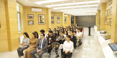 Milli Məclisin üzvü Hikmət Babaoğlu BDU-da Ulu Öndər Heydər Əliyevin siyasi irsi ilə bağlı mühazirə deyib