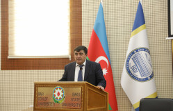 “Springer Nature” nəşriyyatının vitse-prezidenti BDU-nun professor-müəllim heyəti və gənc tədqiqatçıları ilə görüşüb