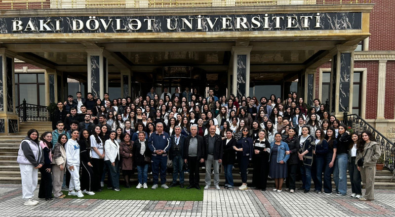 BDU-nun Biologiya fakültəsinin tələbələri Qubada çöl-tədris təcrübəsində