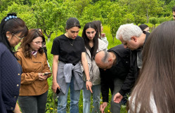 BDU-nun Biologiya fakültəsinin tələbələri Qubada çöl-tədris təcrübəsində