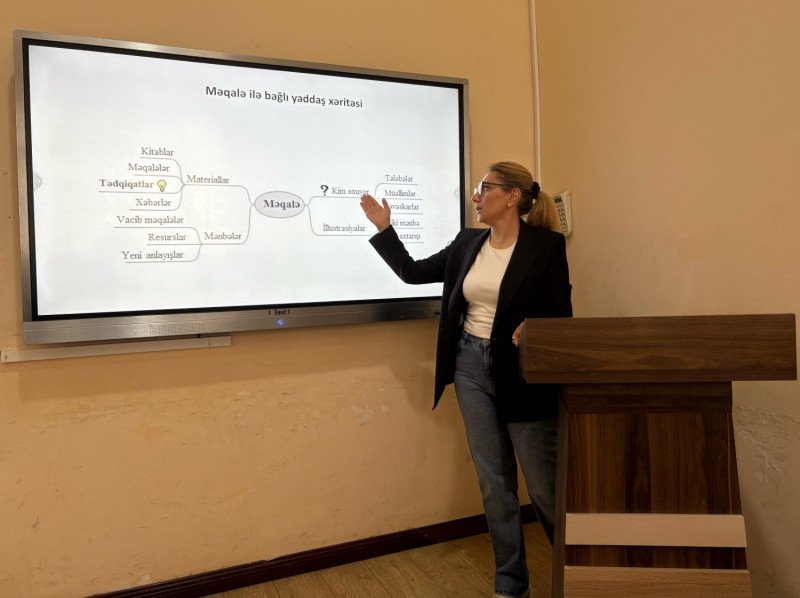 BDU-da “Elmi tədqiqatın aparılması və elmi əsərin yazılması” mövzusunda ustad dərsi
