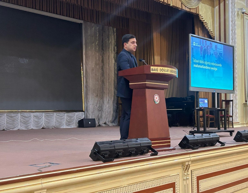 İcbari Tibbi Sığorta üzrə Dövlət Agentliyinin BDU tələbələri üçün infosessiyası