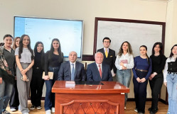 BDU-nun Filologiya fakültəsində tanınmış şair Fəxrəddin Ziya ilə görüş