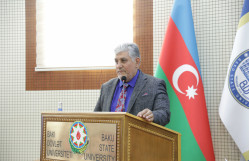 BDU-da Azad Nəbiyevin 80 illik yubileyinə həsr olunmuş elmi sessiya keçirilib