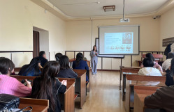 Ümumdünya Təbİətİ Mühafizə Fondunun Azərbaycandakı nümayəndəlİyİ BDU-da maarifləndİrİcİ görüş keçİrİb