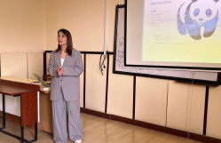 Ümumdünya Təbİətİ Mühafizə Fondunun Azərbaycandakı nümayəndəlİyİ BDU-da maarifləndİrİcİ görüş keçİrİb