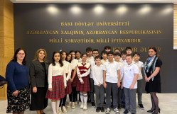 “Gənc istedadlar” liseyinin şagirdləri BDU-nu ziyarət ediblər