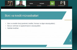 BDU tələbələri bank kreditlərinin hüquqi tənzimləməsi ilə bağlı məlumatlandırılıb