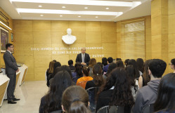 BDU-da “Heydər Əliyev mühazirələri”: Milli Məclisin üzvü Rizvan Nəbiyevlə görüş