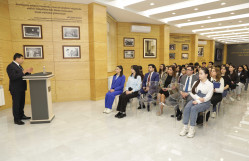 BDU-da “Heydər Əliyev mühazirələri”: Milli Məclisin üzvü Rizvan Nəbiyevlə görüş