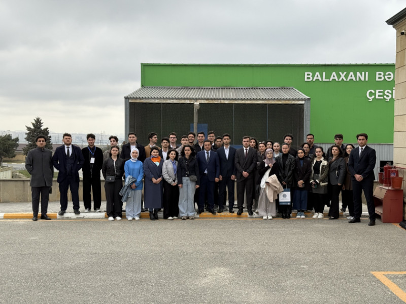 BDU tələbələri “Təmiz Şəhər” ASC-yə ekskursiya ediblər