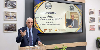 BDU-da ustad dərsi: “Dünyagörüşünün formalaşması və müasir informasiya mühiti”
