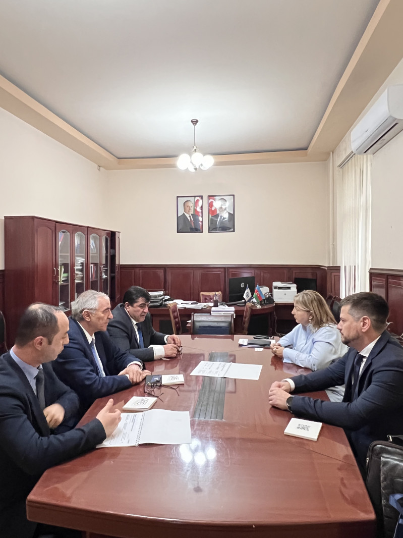 BDU-da Moskva Dövlət Geodeziya və Kartoqrafiya Universitetinin nümayəndə heyəti ilə görüş