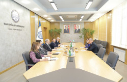 BDU-da Özbəkistanın Nizami adına Daşkənd Dövlət Pedaqoji Universitetinin rektoru ilə görüş