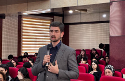 Akademik Akif Əlizadə BDU-da ustad dərsi keçib