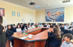 BDU-nun Psixoloji yardım sektoru məktəblilər üçün təlim keçib