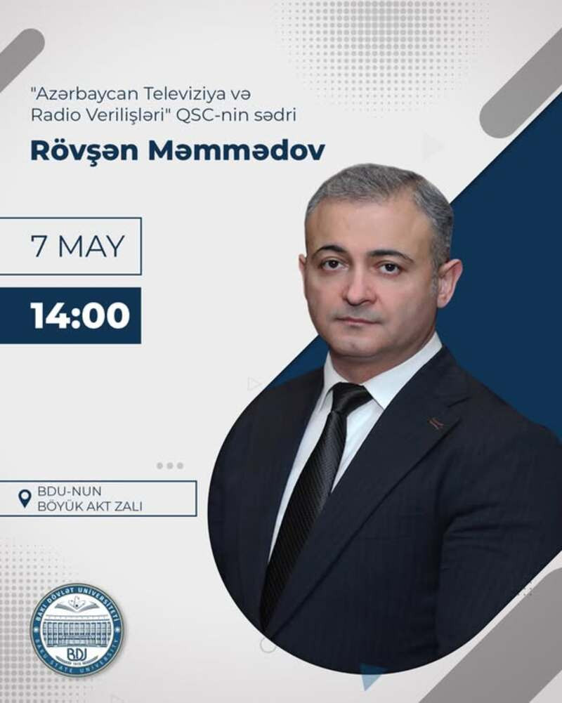 AZTV-nin sədri Rövşən Məmmədovla görüş keçiriləcək