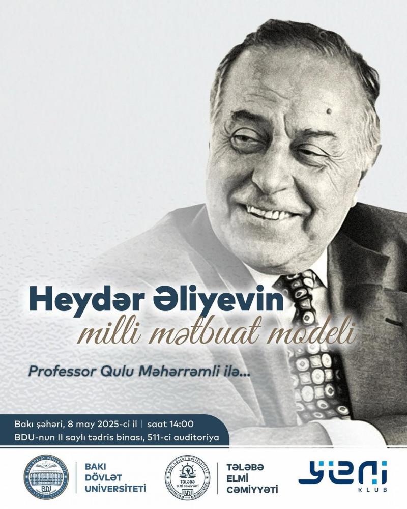 “Heydər Əliyevin milli mətbuat modeli” mövzusunda görüş keçiriləcək