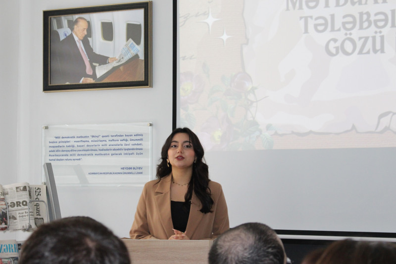 “Mətbuat tarixi tələbələrin gözü ilə” adlı açıq dərs