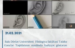 Filologiya fakültəsinin Tələbə Gənclər Təşkilatı nəzdində “Art” klubun növbəti təlimi