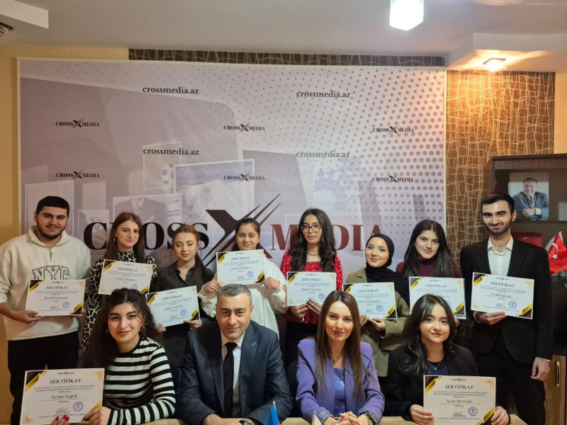 Crossmedia.az könüllülərinə sertifikatlar təqdim edilib