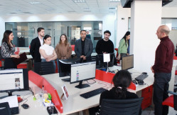 Jurnalistika fakültəsinin rəhbərliyi və bir qrup tələbəsi AZƏRTAC-da olub