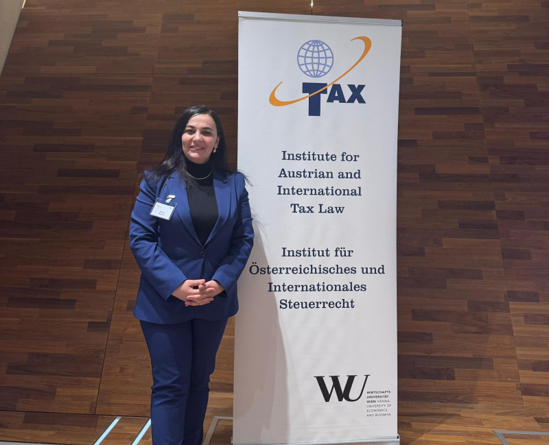 BDU-nun kafedra müdiri Vyanada beynəlxalq konfransda vergi hüququna dair çıxış edib